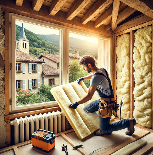 Isolation thermique d'une maison ancienne par l'intérieur : durée des travaux et budget près de Aubagne